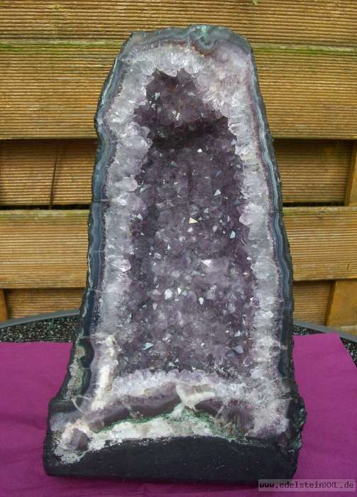 Amethyst Druse DREIKLANG Geode Achat Ametista Améthyste Praxis