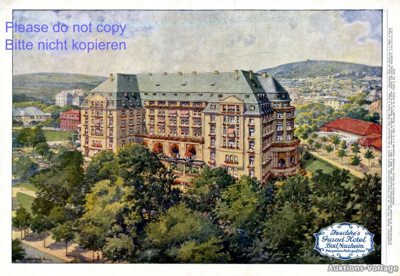 Grand Hotel Jeschke Bad Nauheim Xl Ad 19 German Advertising Germany Ebay