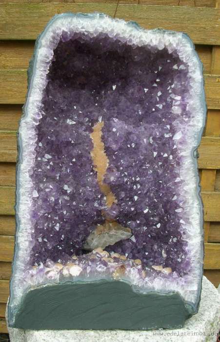 Amethyst Druse BELLEVUE Achat Geburtstag Jubiläum Garten Geode