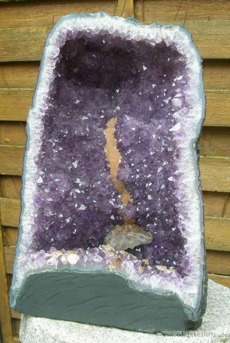 Amethyst Druse BELLEVUE Achat Geburtstag Jubiläum Garten Geode