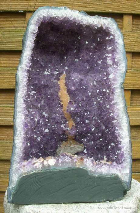 Amethyst Druse BELLEVUE Achat Geburtstag Jubiläum Garten Geode