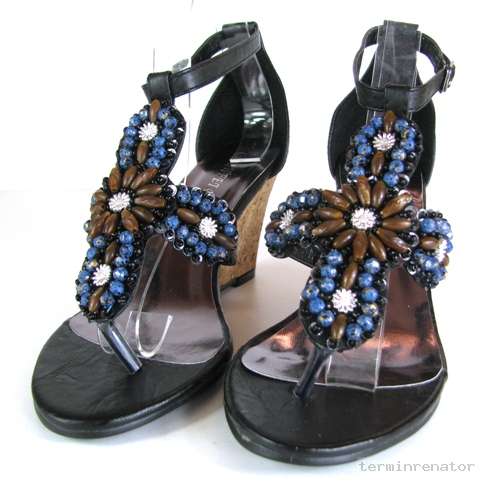 Sandalen Keilsandalen High Heels Sandaletten Keilabsatz