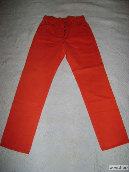 AD46 CHIPIE Damen Jeans W 30 leichte Karottenform ORANGE