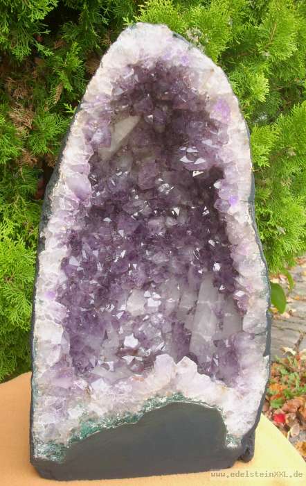 Amethyst Druse HARLEKIN Geode Daméthyste Ametista Sauna Vitrine