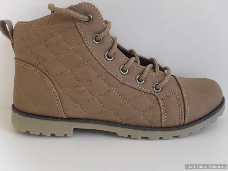 NEU  Damenschuhe Boots Stiefelette Khaki CRK Leder   Optik