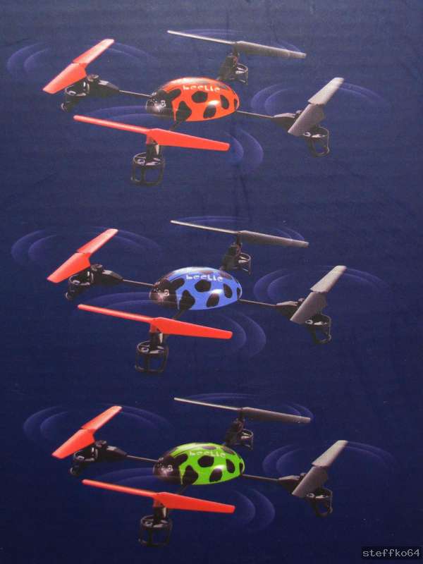 3D UFO/Quadrocopter Beetle mit 2,4GHz Steuerung, Loopings, 4 Flug